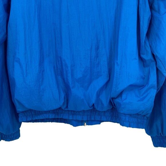 Spalding Pro Vintage 90's Full Zip Waterproof Windbreaker Blue Red White Large - Picture 9 of 11